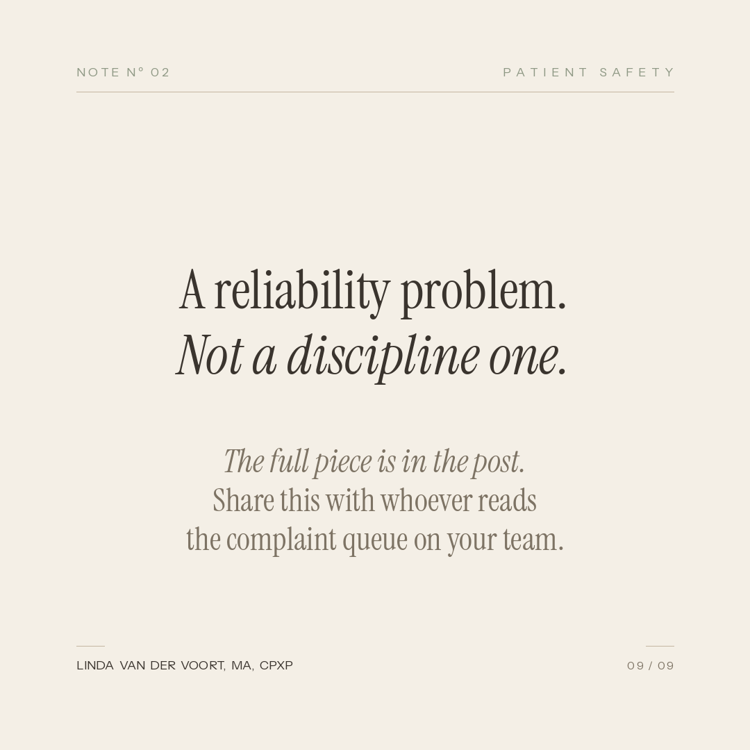 The argument for complaint data